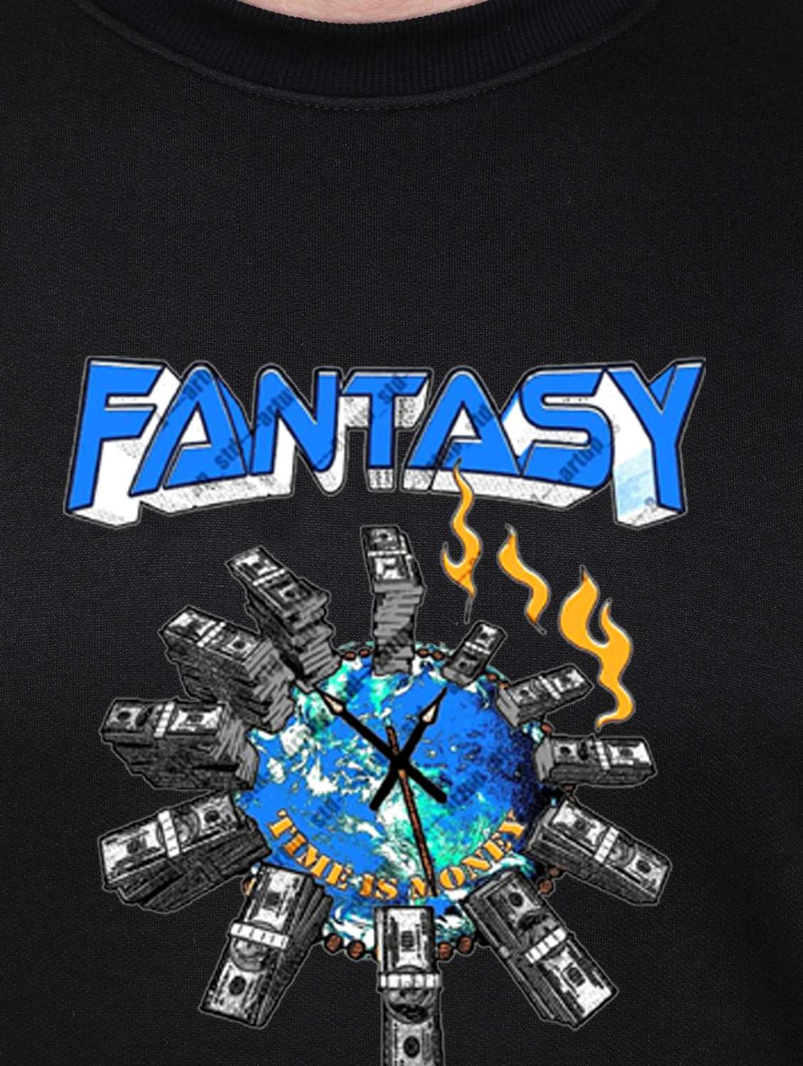 men front print long sleeve regular fit sweatshirt - 22146050 -  Standard Image - 4