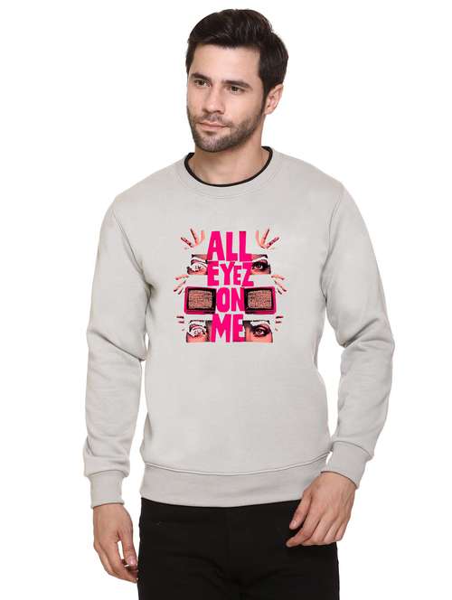 men front print long sleeve regular fit sweatshirt - 22146055 - Standard Image - 0