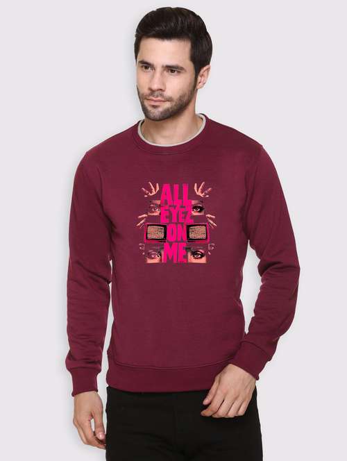 men front print long sleeve regular fit sweatshirt - 22146056 -  Standard Image - 0