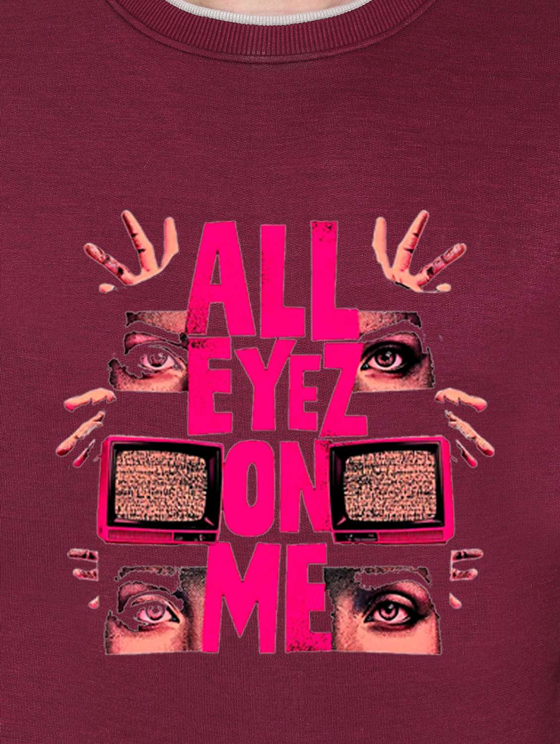 men front print long sleeve regular fit sweatshirt - 22146056 -  Standard Image - 4