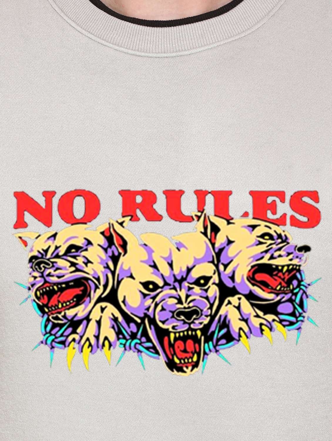 men chest print long sleeve regular fit sweatshirt - 22146067 - Standard Image - 4