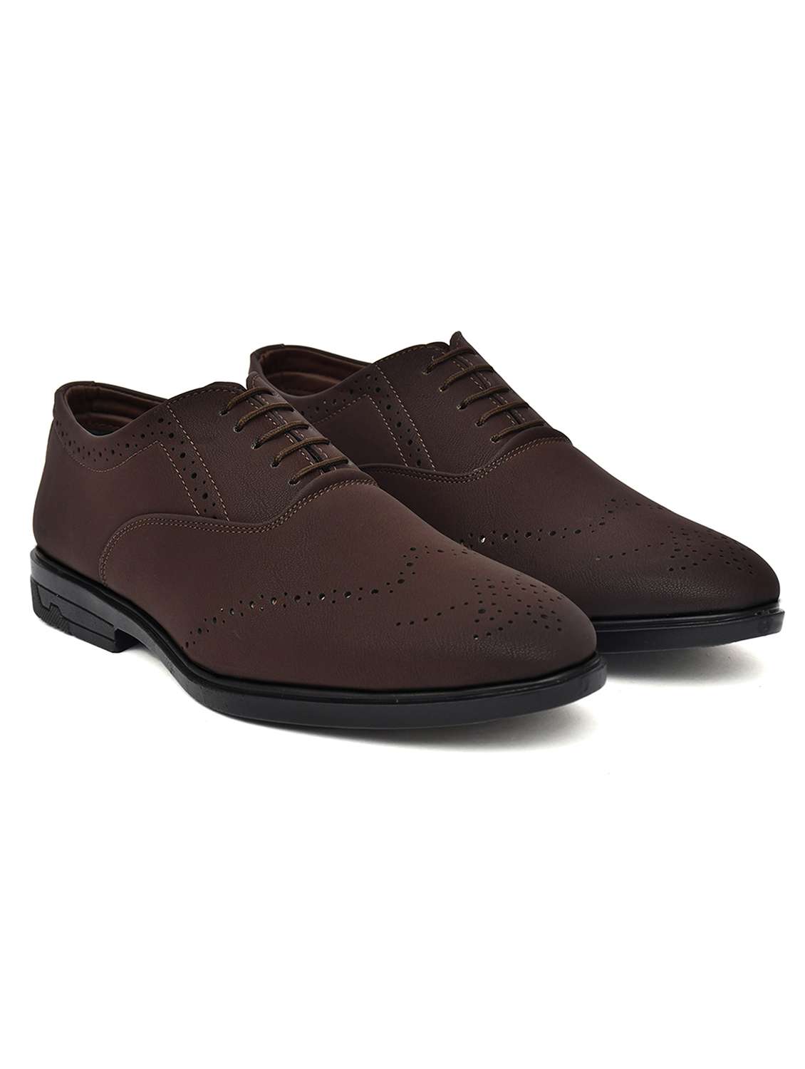 men brown lace up brouge - 22146121 -  Standard Image - 1