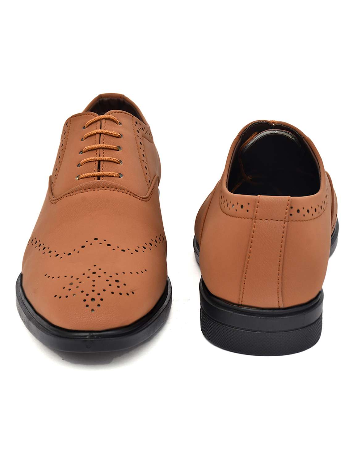 men tan lace up brouge - 22146122 -  Standard Image - 4