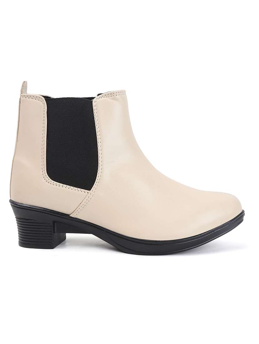 women solid slip on boot - 22146131 -  Standard Image - 4