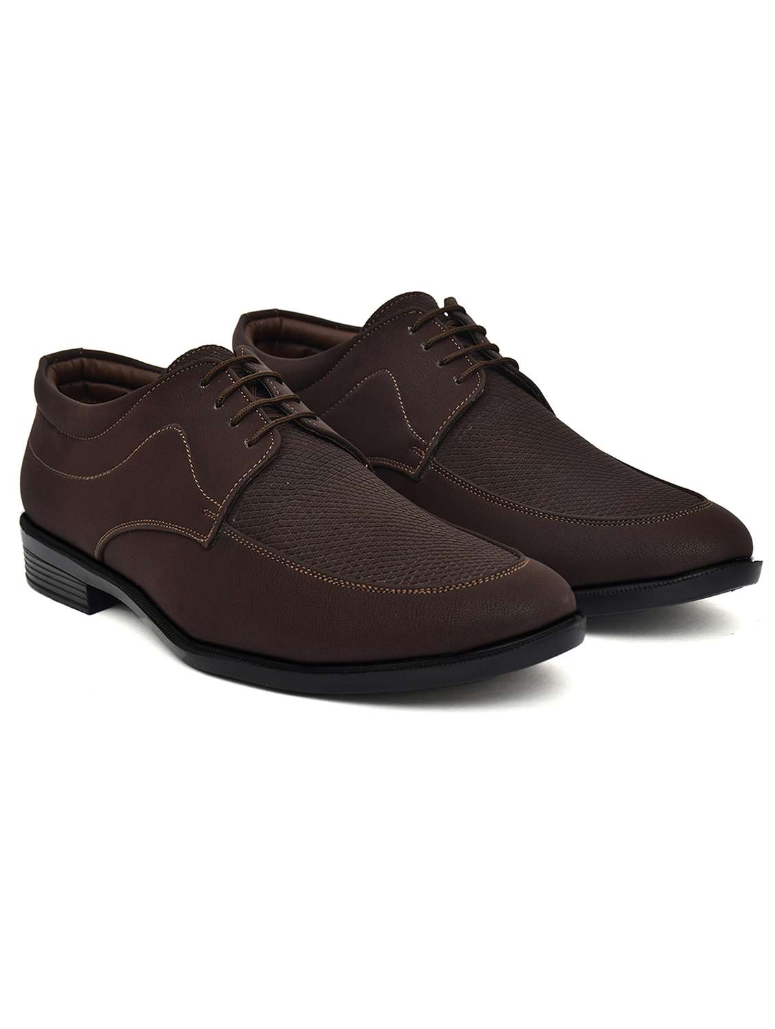 men brown lace-up derby - 22146136 -  Standard Image - 1