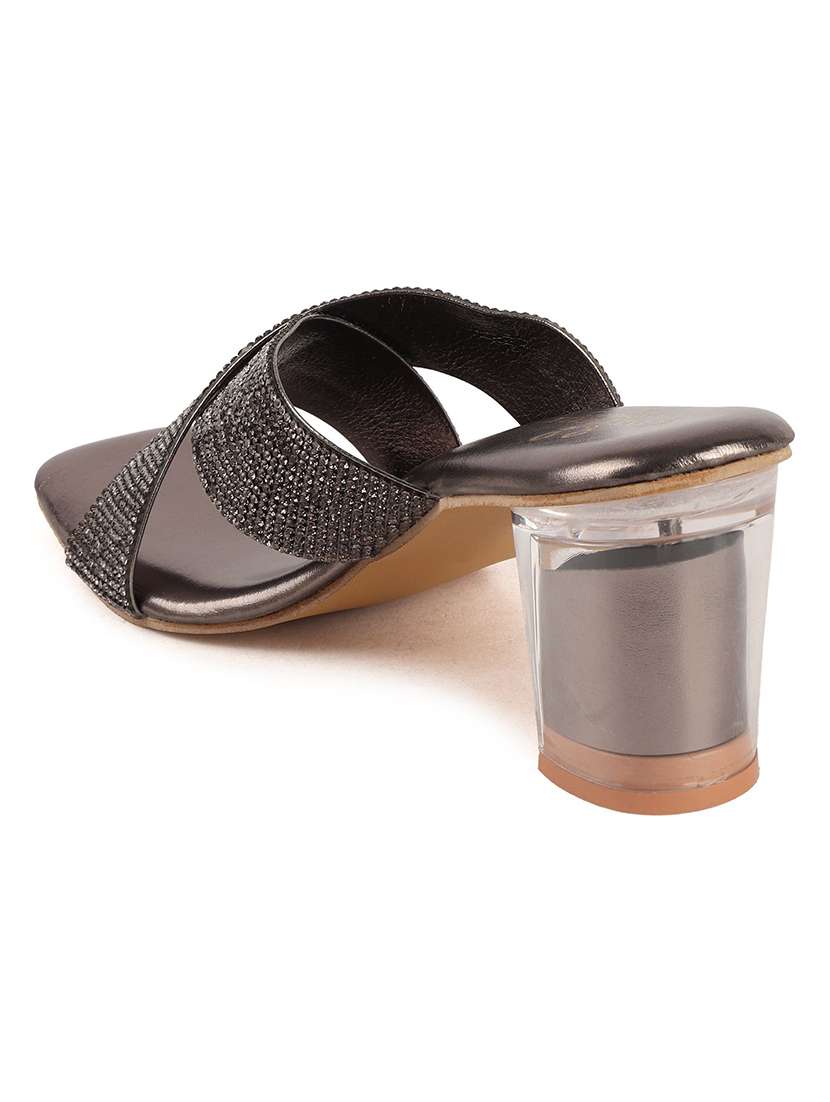 women grey slip on sandal - 22146141 -  Standard Image - 4
