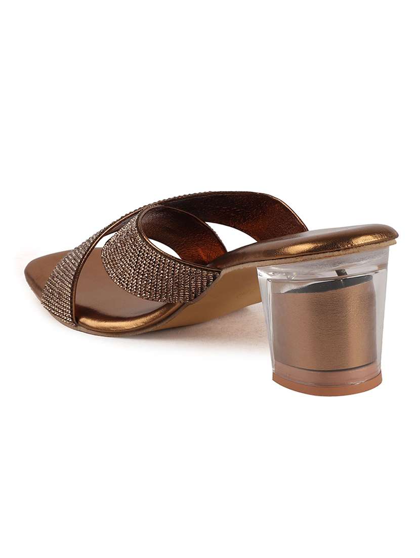 women copper slip on sandal - 22146143 -  Standard Image - 4