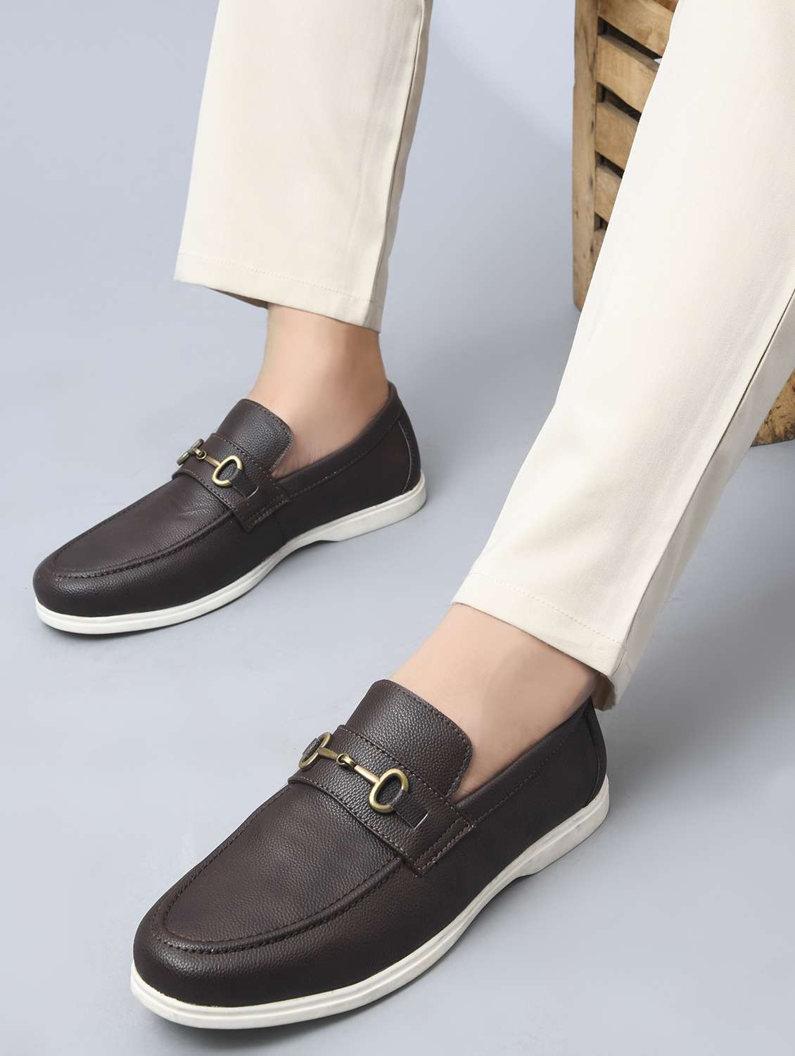 men slip on horsebit loafer - 22146246 -  Standard Image - 1