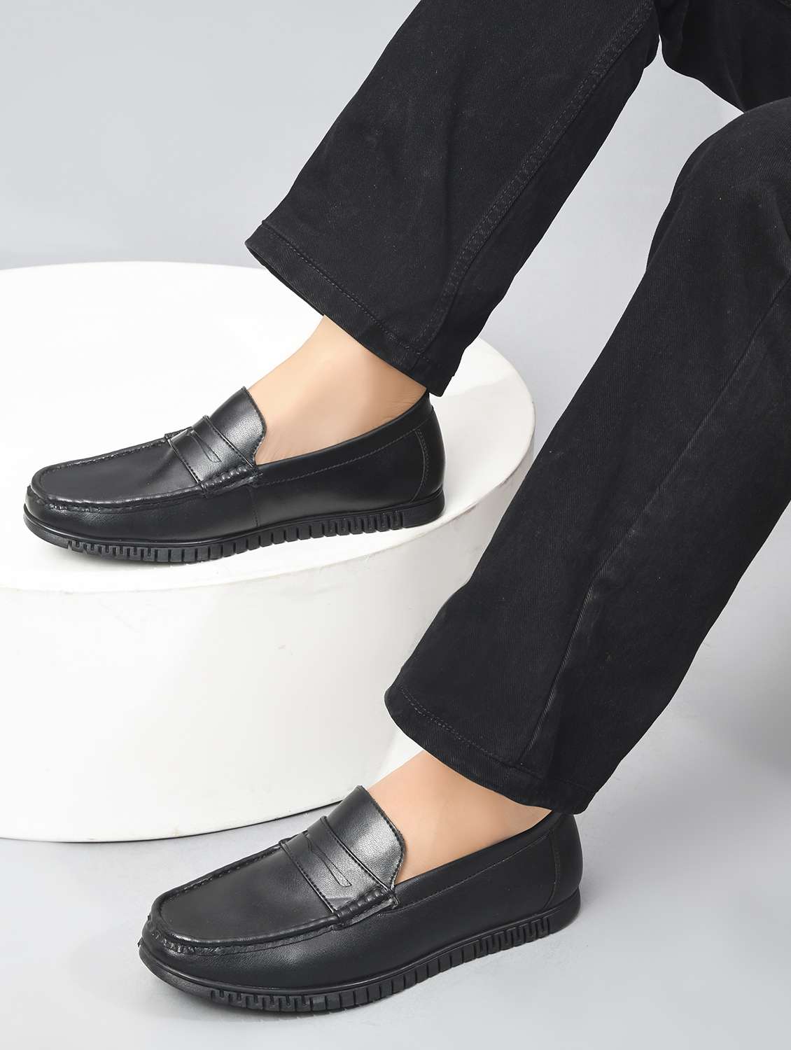 men black slip on loafer - 22146251 -  Standard Image - 1