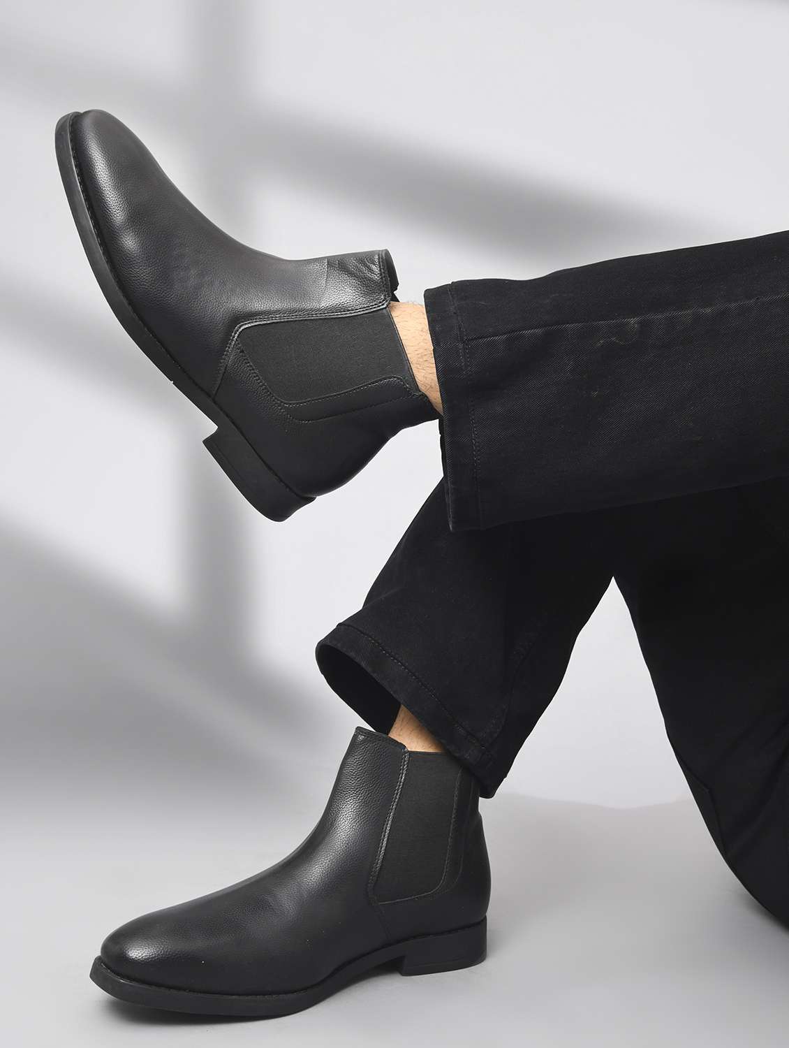 men black slip on low ankle boot - 22146256 -  Standard Image - 1