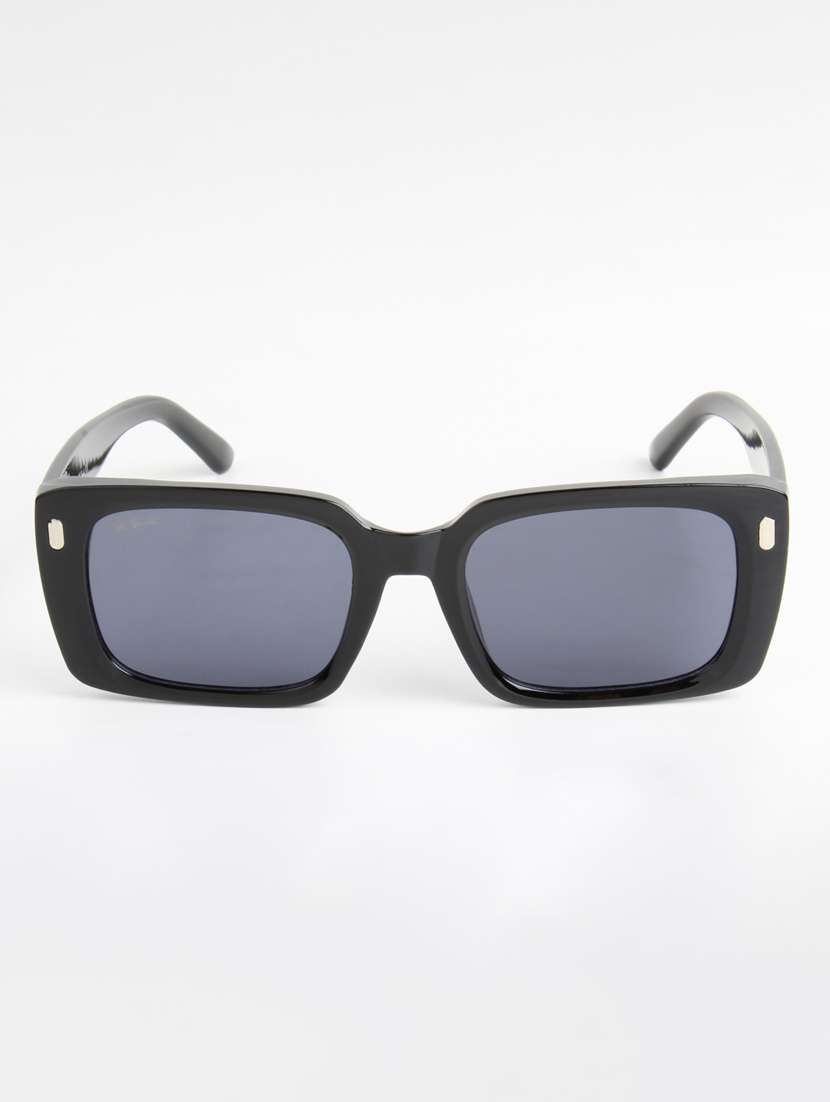 ted smith unisex  square black sunglasses with uv protected lenses - 22146507 -  Standard Image - 1