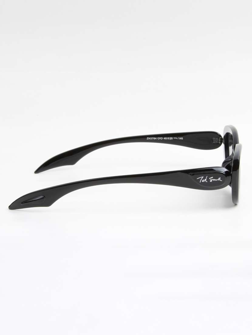 ted smith women oval black sunglasses with uv protected lenses - 22146511 -  Standard Image - 4