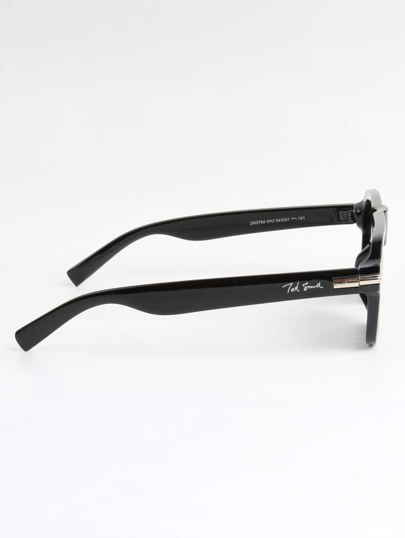 ted smith unisex square black black sunglasses with uv protected lenses - 22146551 -  Standard Image - 4