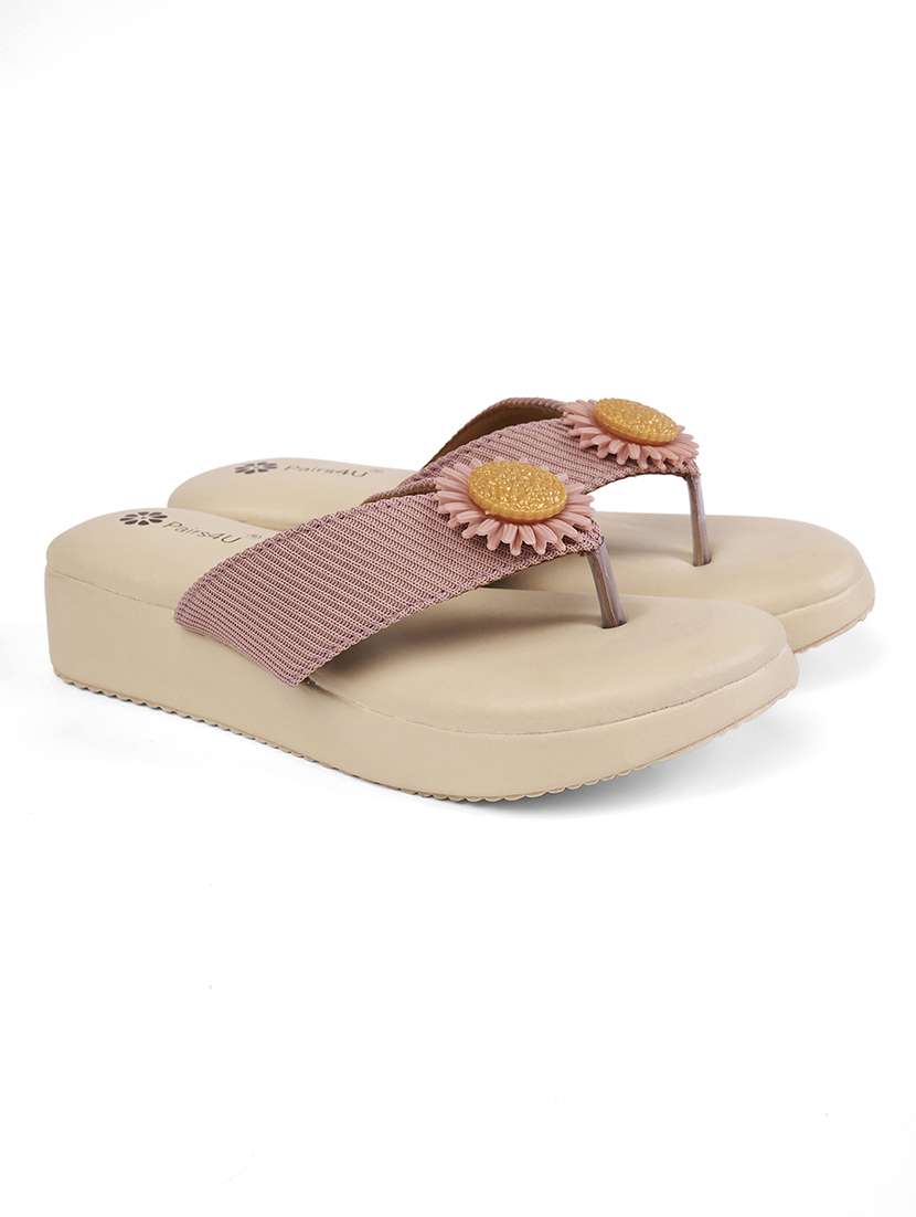 women textured open toe platform wedges - 22146554 - Standard Image - 1