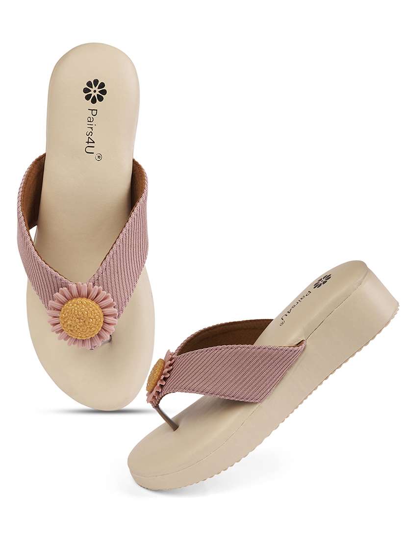 women textured open toe platform wedges - 22146554 - Standard Image - 4