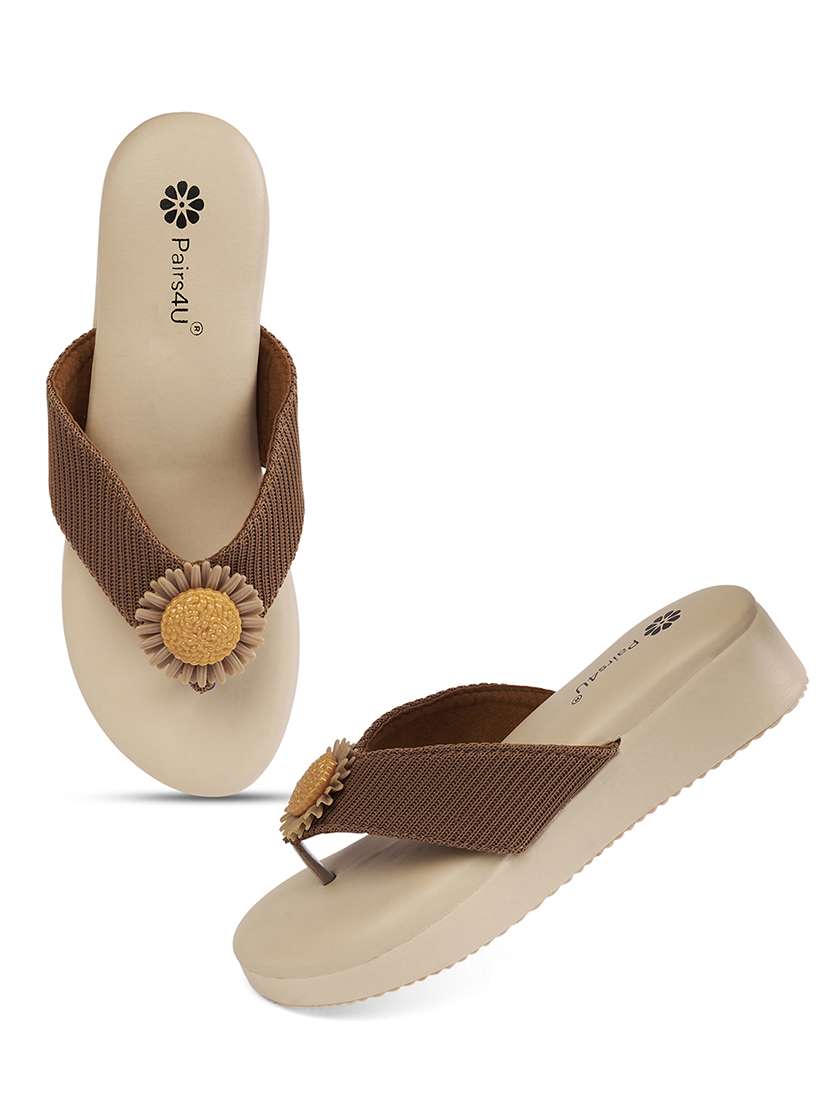 women textured open toe platform wedges - 22146555 -  Standard Image - 4