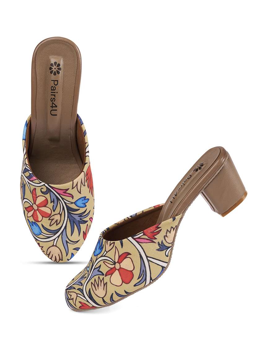 women printed slip on mules - 22146557 -  Standard Image - 4
