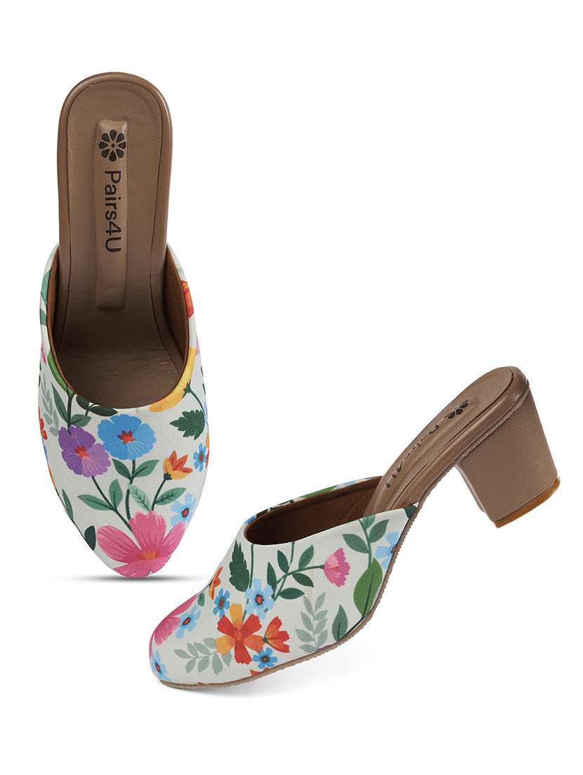women floral printed slip on mules - 22146558 -  Standard Image - 4