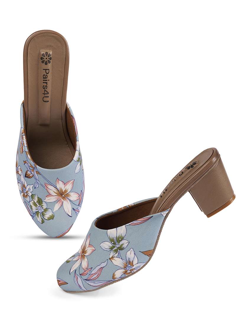 women floral printed slip on mules - 22146559 -  Standard Image - 4