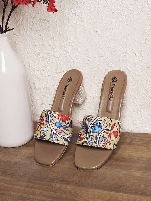 women floral printed slip on sandal - 22146562 -  Standard Image - 0
