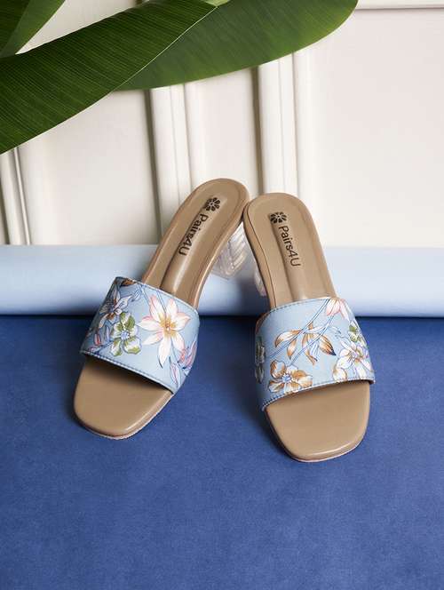 women floral printed slip on sandal - 22146563 -  Standard Image - 0