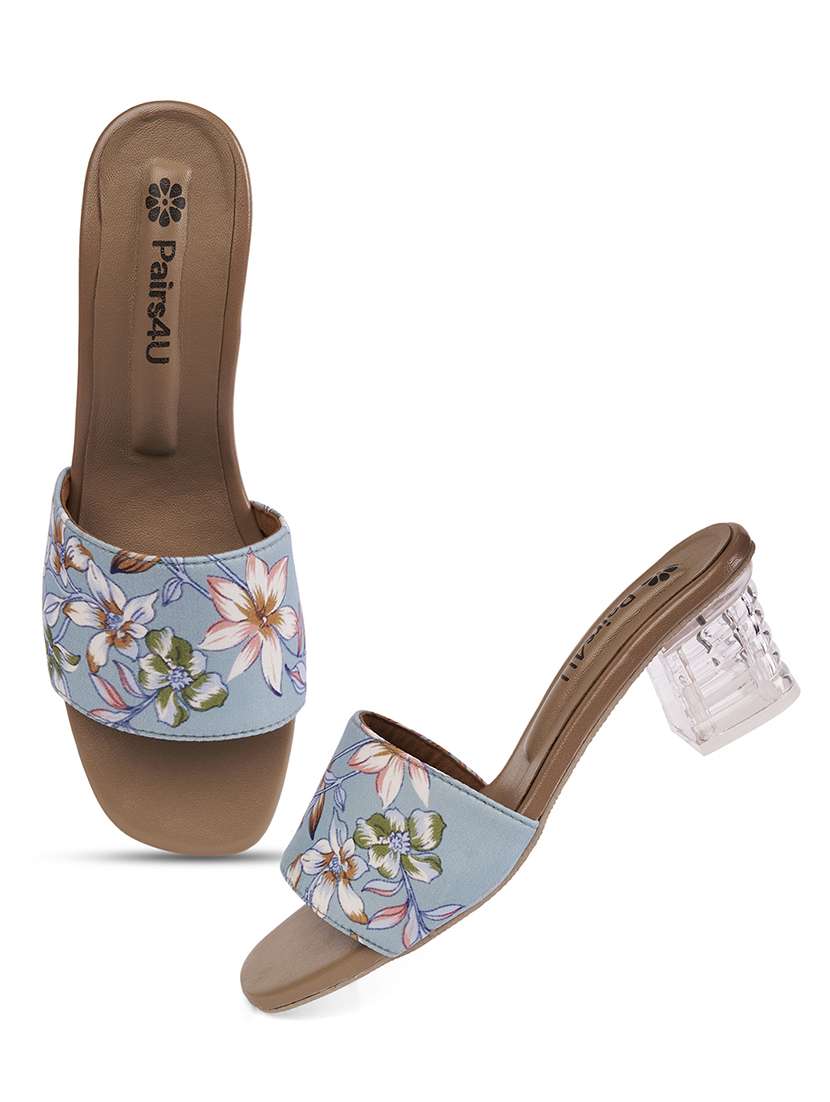 women floral printed slip on sandal - 22146563 -  Standard Image - 4
