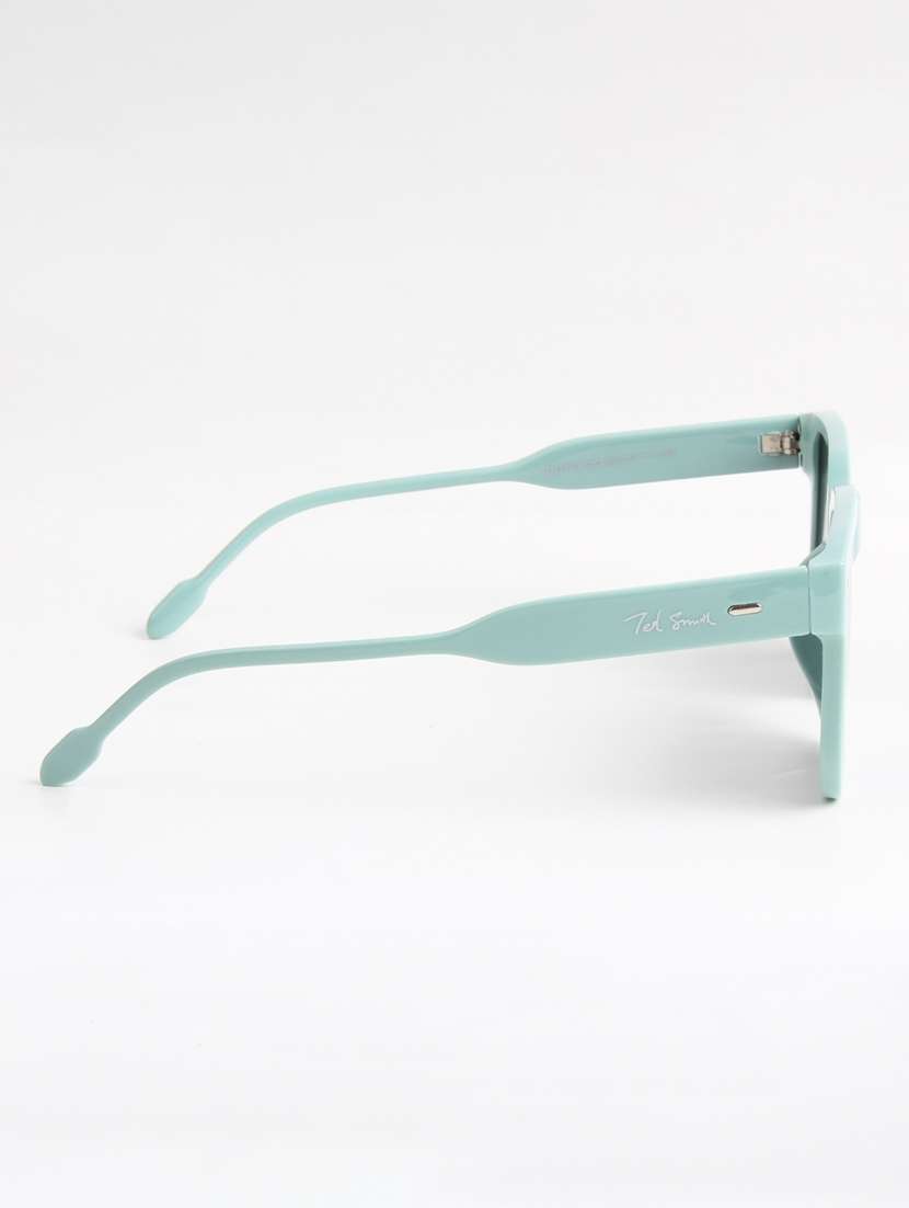 ted smith unisex aqua green square sunglasses with uv protected lenses - 22146586 -  Standard Image - 4