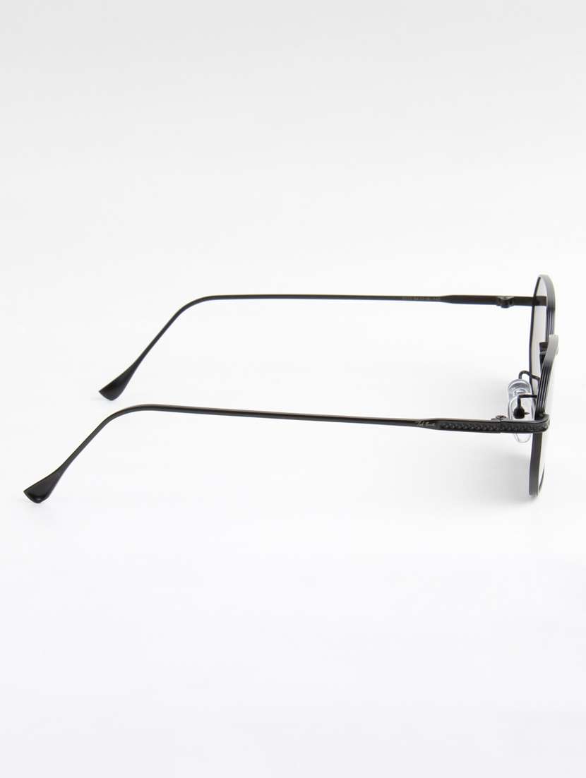 ted smith unisex heptagon black sunglasses with uv protected lenses - 22146600 -  Standard Image - 4