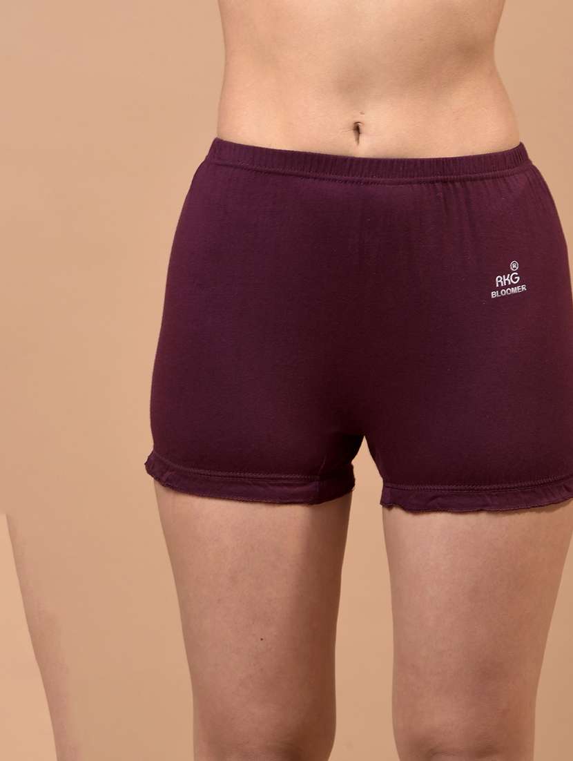 women pack of 10 solid mid rise boy shorts  - 22146611 -  Standard Image - 1