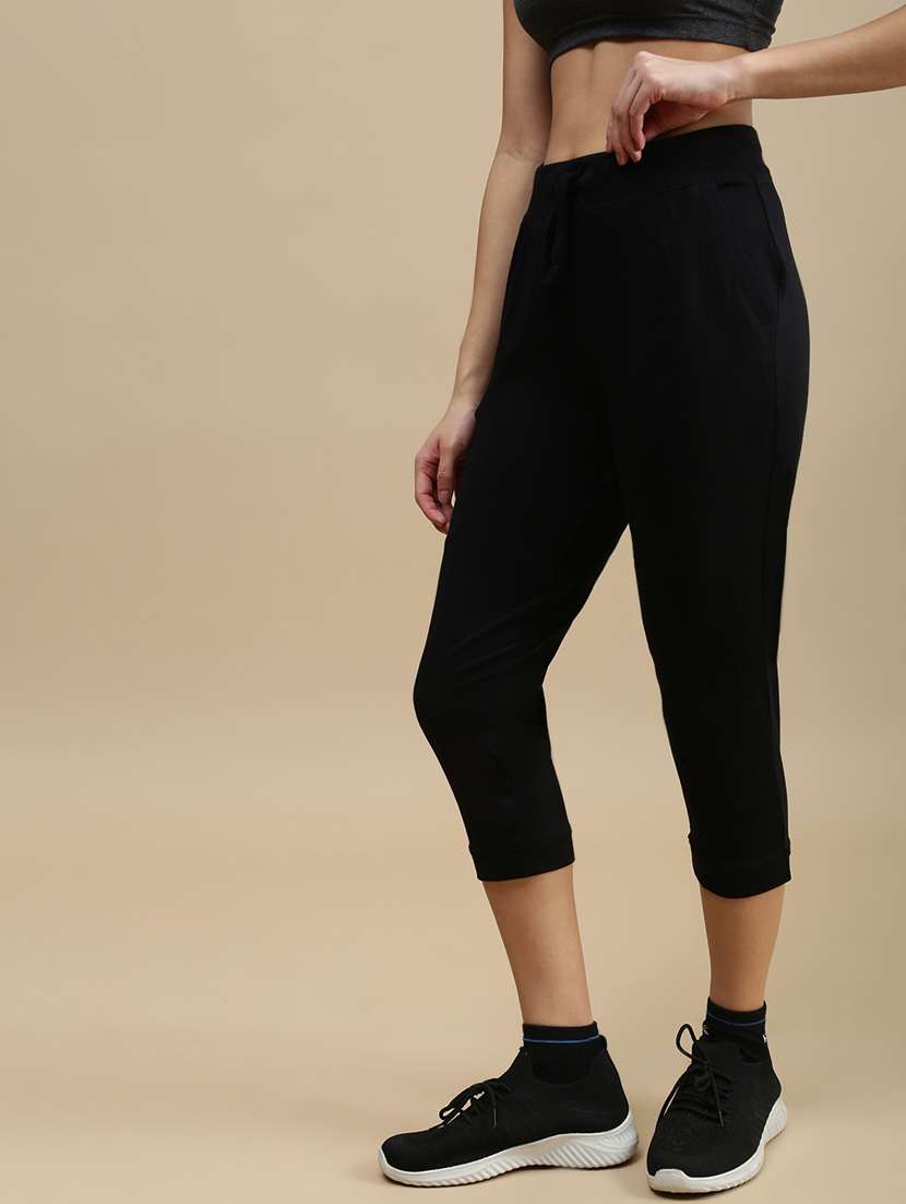 women solid high rise yoga pant - 22146959 -  Standard Image - 1