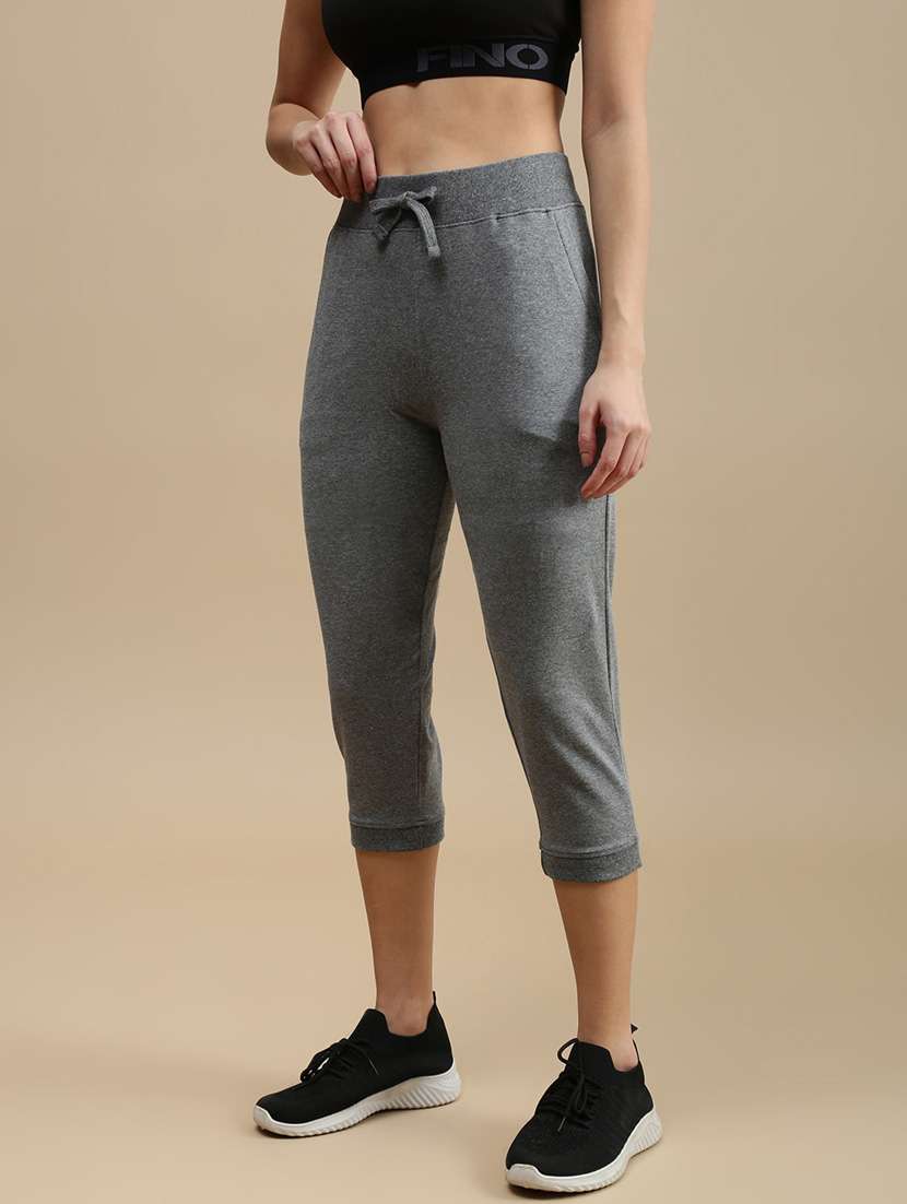 women solid mid rise yoga pants - 22146960 -  Standard Image - 1