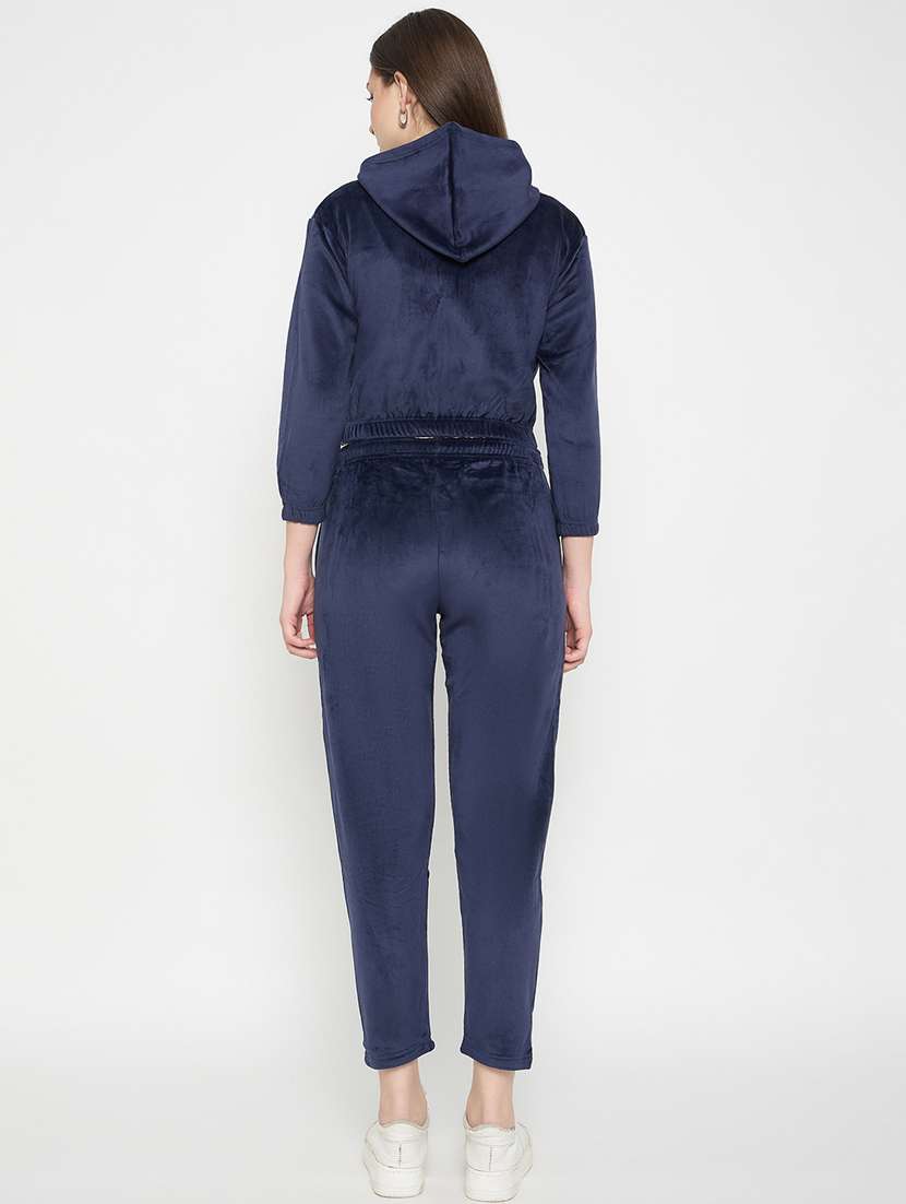 women solid long sleeve winter wear co-ord set - 22146972 -  Standard Image - 4