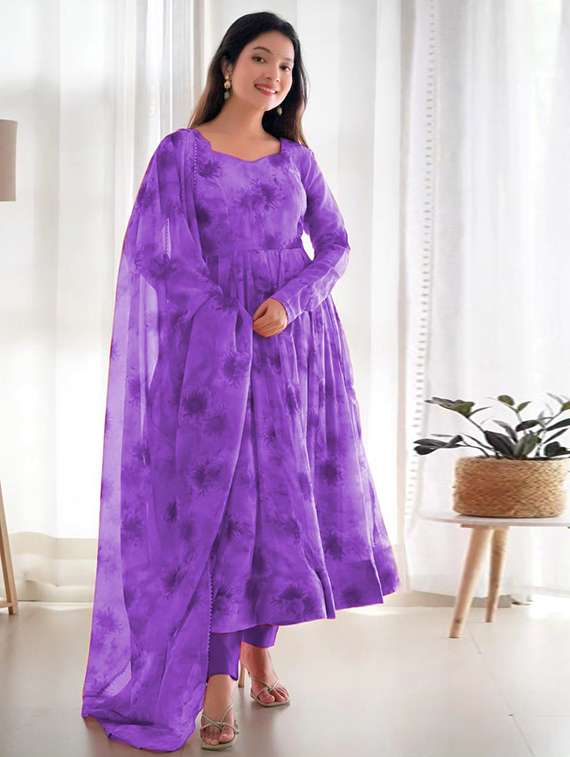 women floral printed long sleeve kurta pant with dupatta set - 22147147 -  Standard Image - 1