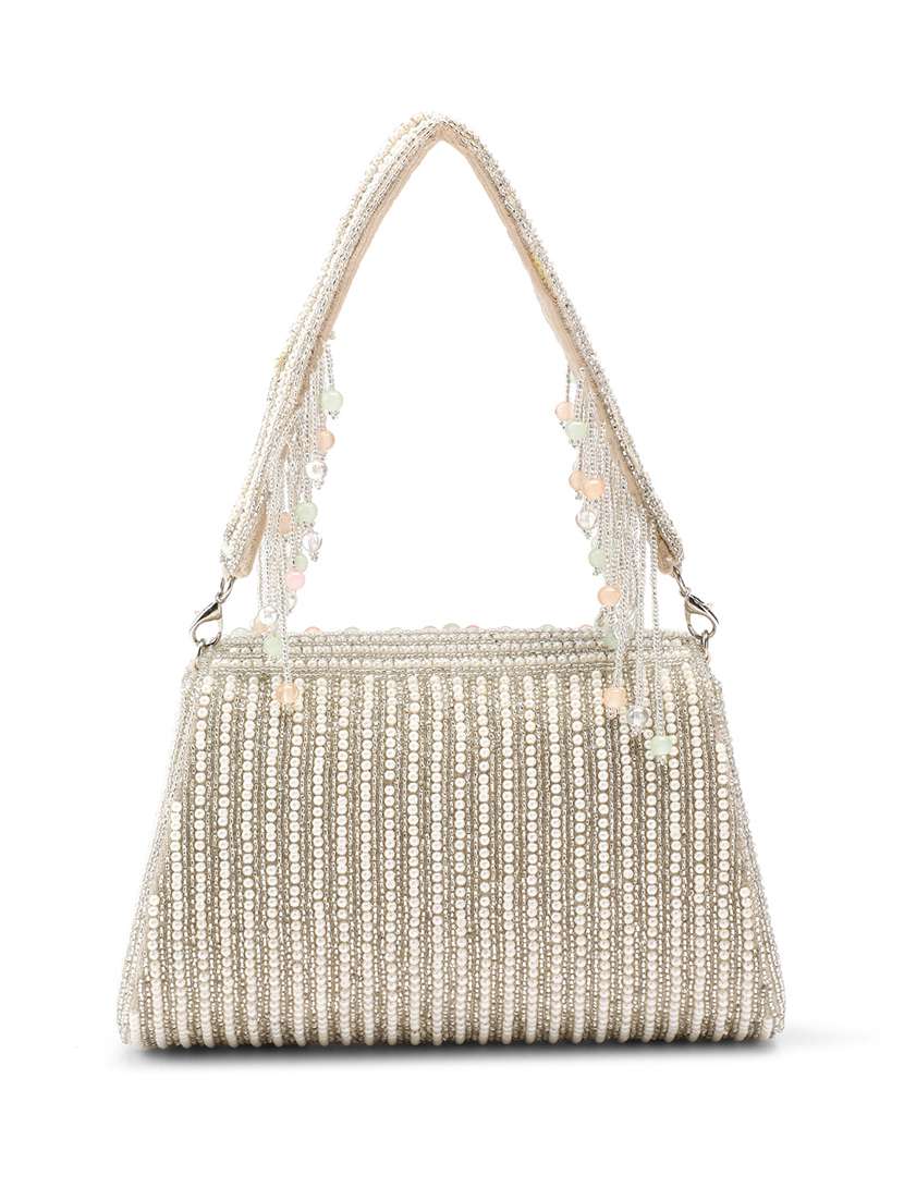 embellished velvet clutch party wear detachable handle - 22147169 - Standard Image - 1