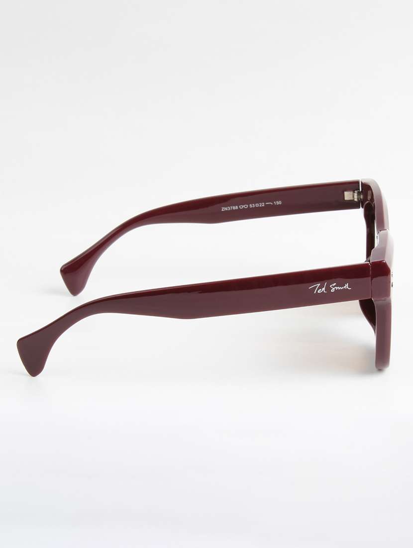 gold berg unisex black lens & red cateye sunglasses with uv protected lens - 22147226 -  Standard Image - 4