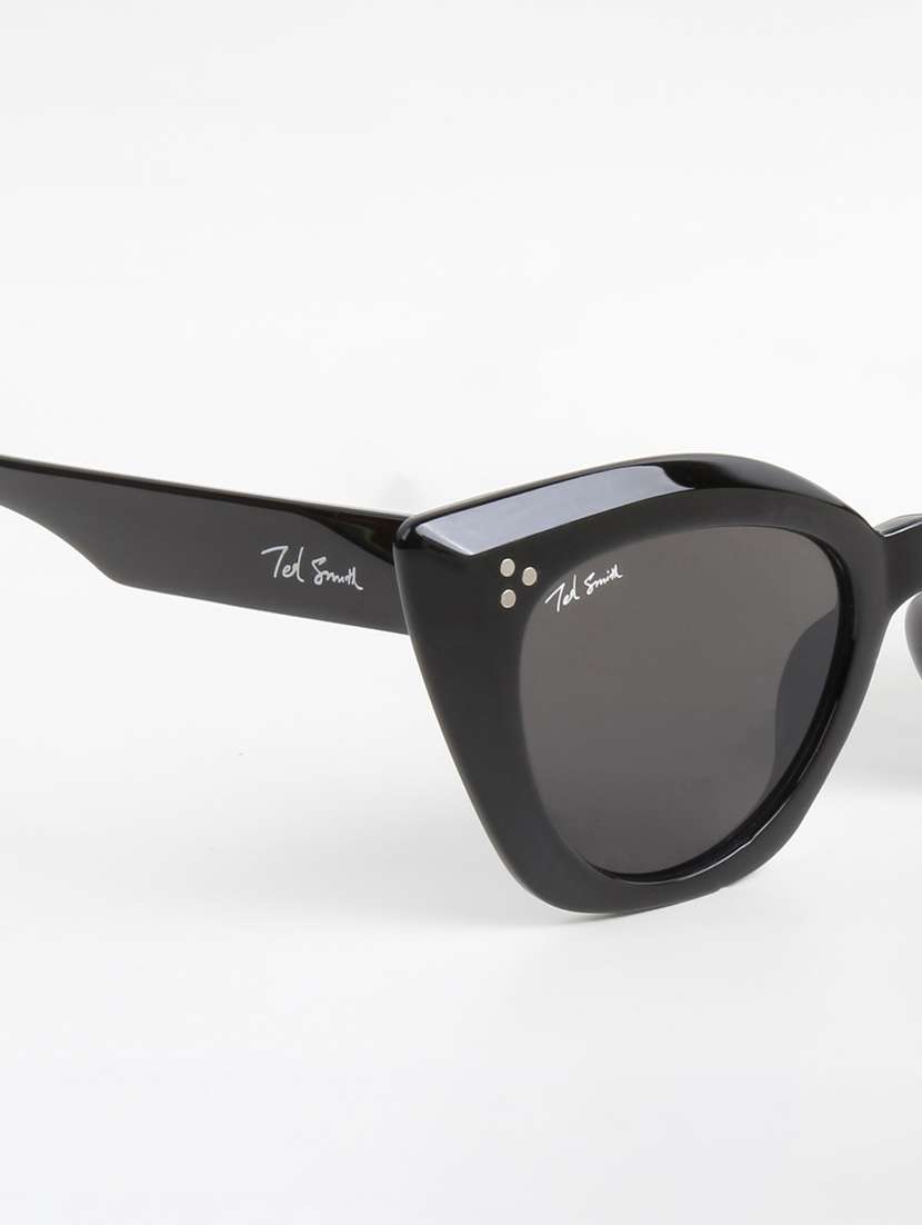 ted smith women cat eye black sunglasses with uv protected lenses - 22147228 -  Standard Image - 4