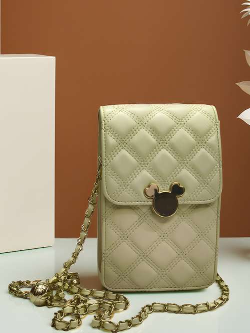 quilted sling bag with chain strap - 22147344 -  Standard Image - 0