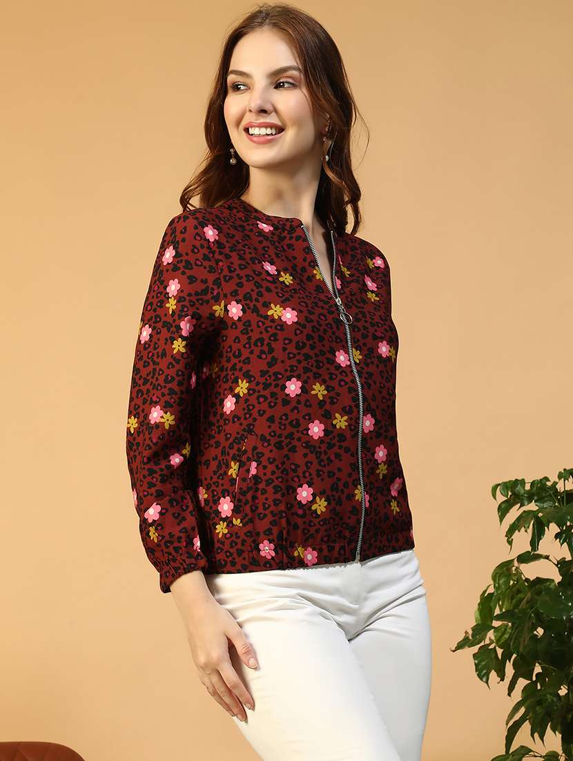 women printed long sleeve summer jacket - 22147524 -  Standard Image - 1