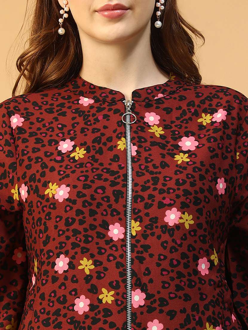 women printed long sleeve summer jacket - 22147524 -  Standard Image - 4