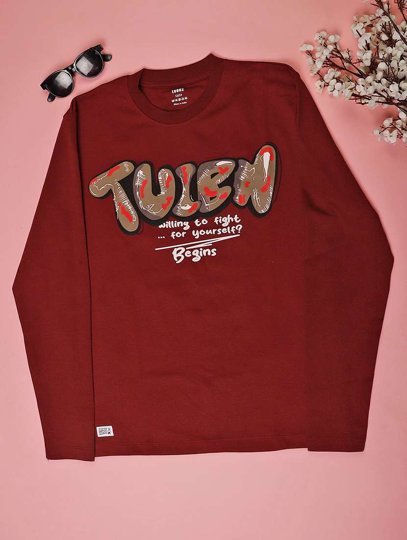 boys front print long sleeve t-shirt - 22147570 -  Standard Image - 1