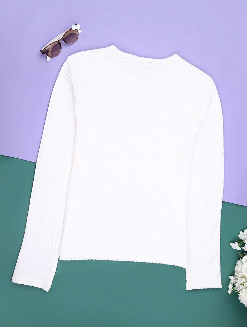 girls solid long sleeve t-shirt - 22147585 -  Standard Image - 1