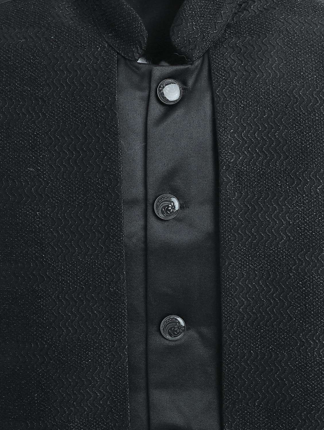 boys self designed long sleeve sherwani set - 22147598 -  Standard Image - 4