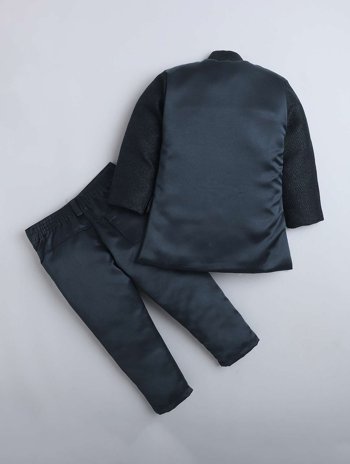 boys self designed long sleeve sherwani set - 22147599 -  Standard Image - 1