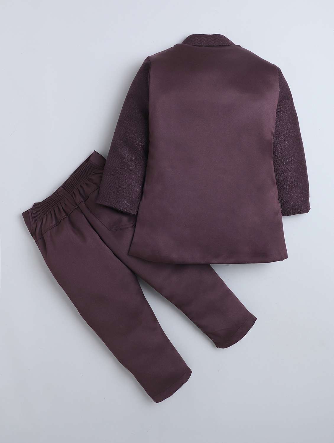 boys self designed long sleeve sherwani set - 22147600 -  Standard Image - 1