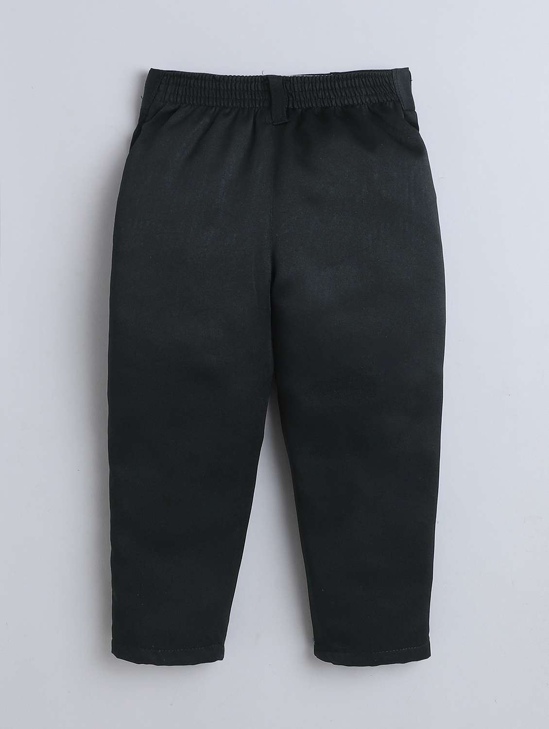 boys solid shirt & trouser with cap set - 22147676 -  Standard Image - 4