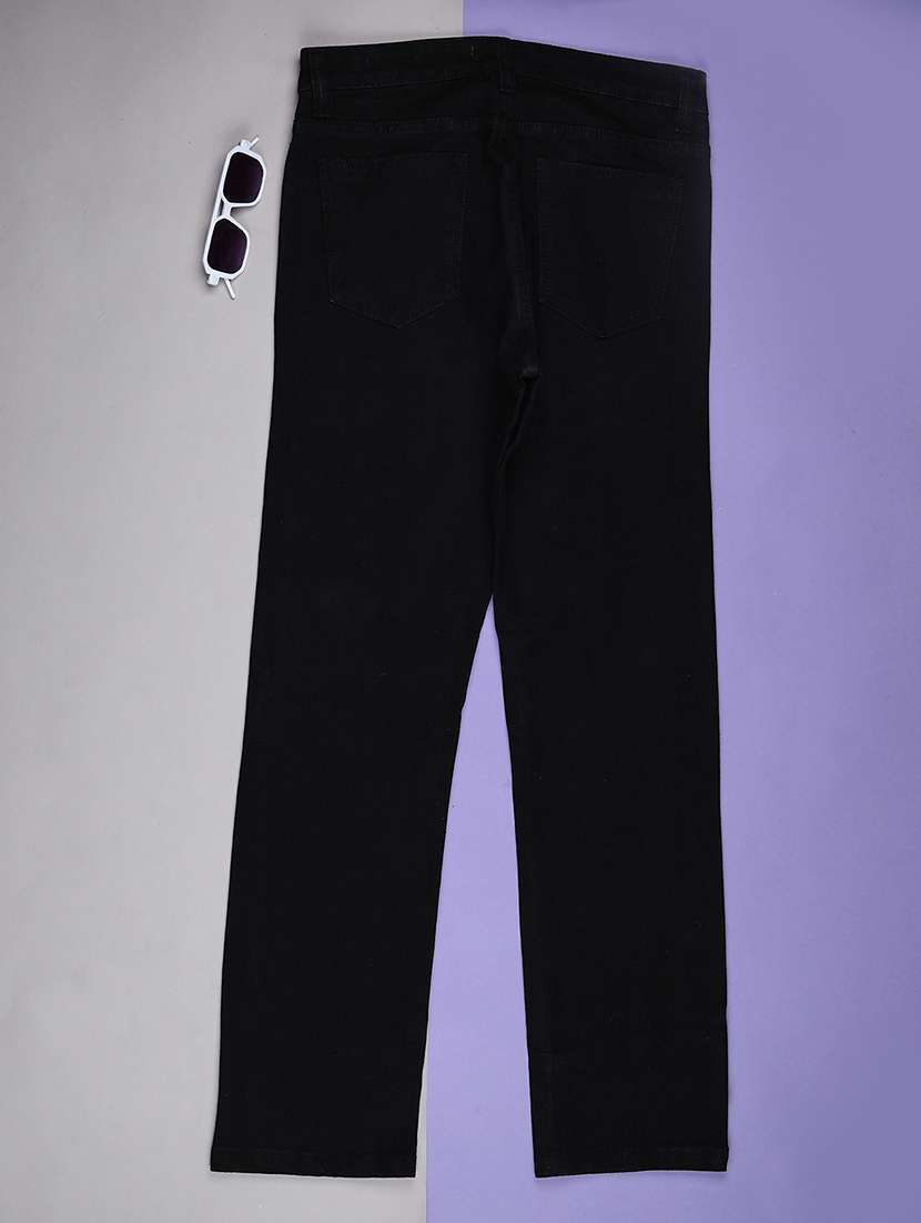 boys solid mid rise slim fit jeans - 22147695 -  Standard Image - 1