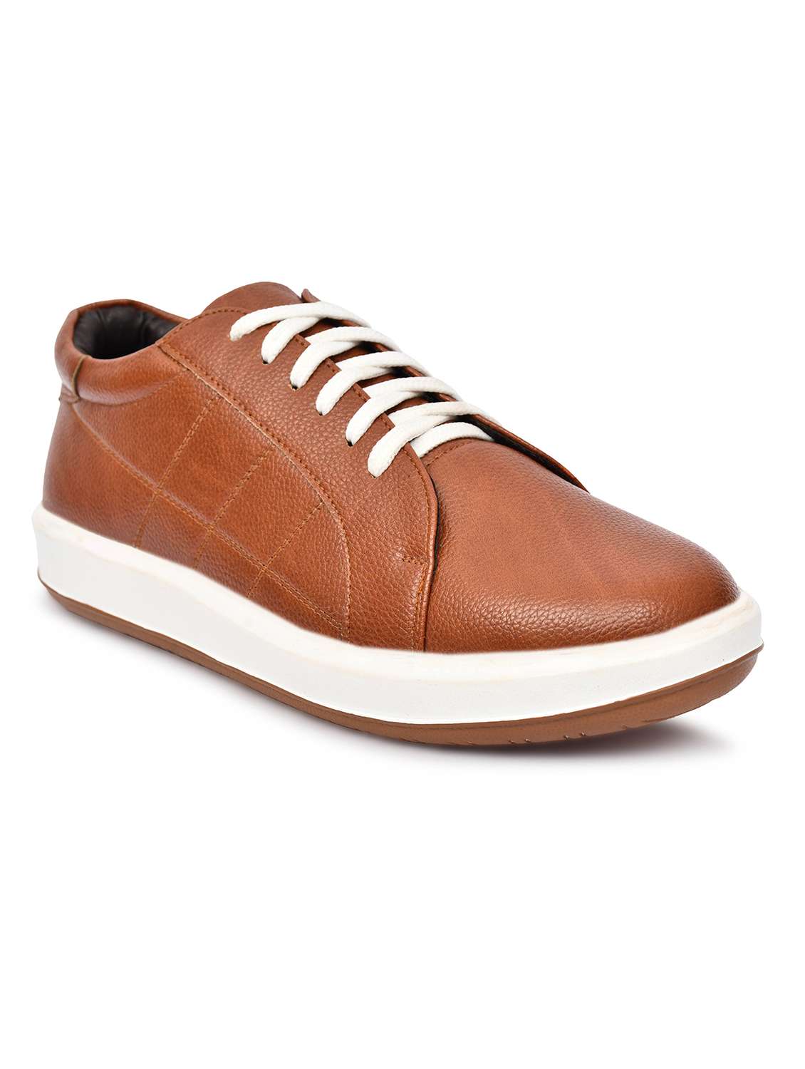 men tan lace-up shoe - 22147713 -  Standard Image - 1