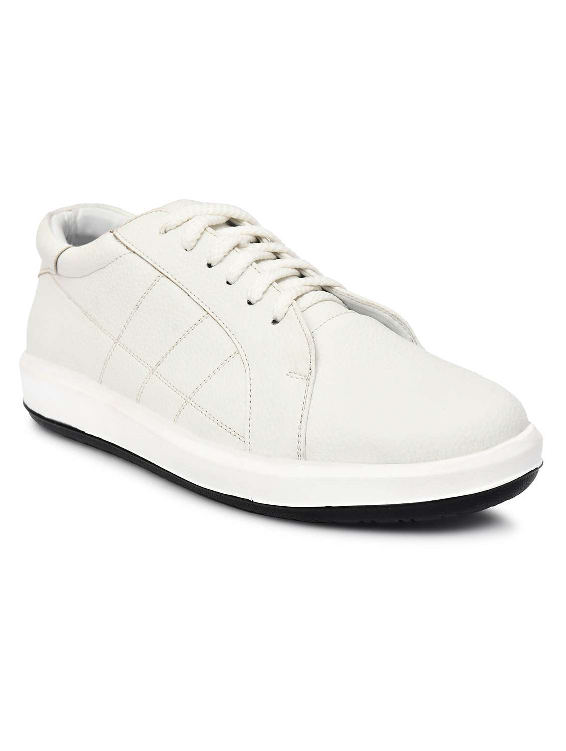 men white lace-up shoe - 22147716 -  Standard Image - 1