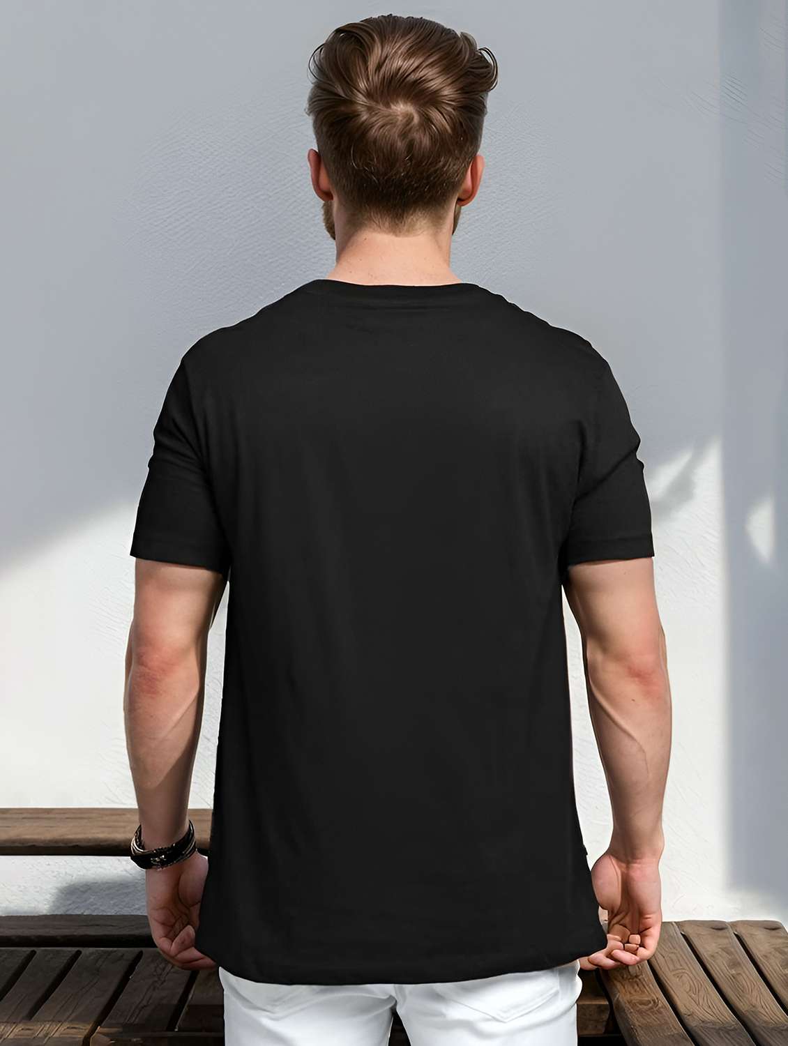 men solid short sleeve regular fit t-shirt - 22148035 -  Standard Image - 1