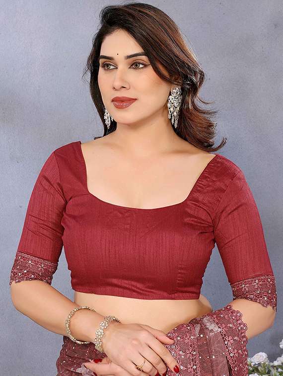 women floral printed embellished saree with blouse - 22148161 -  Standard Image - 4